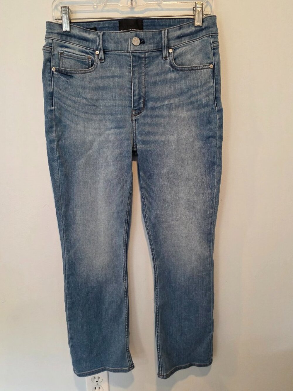 WHBM Boot Crop High-Rise Jeans, Size 6, Like New